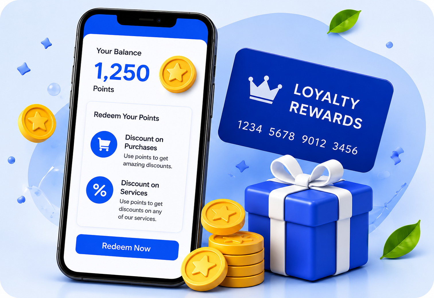 Rewards balance and loyalty card